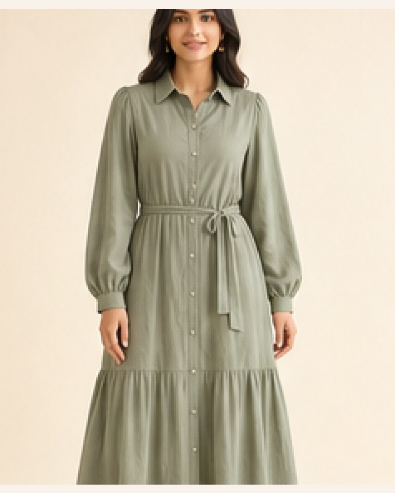 Hana Poplin Dress — image 3