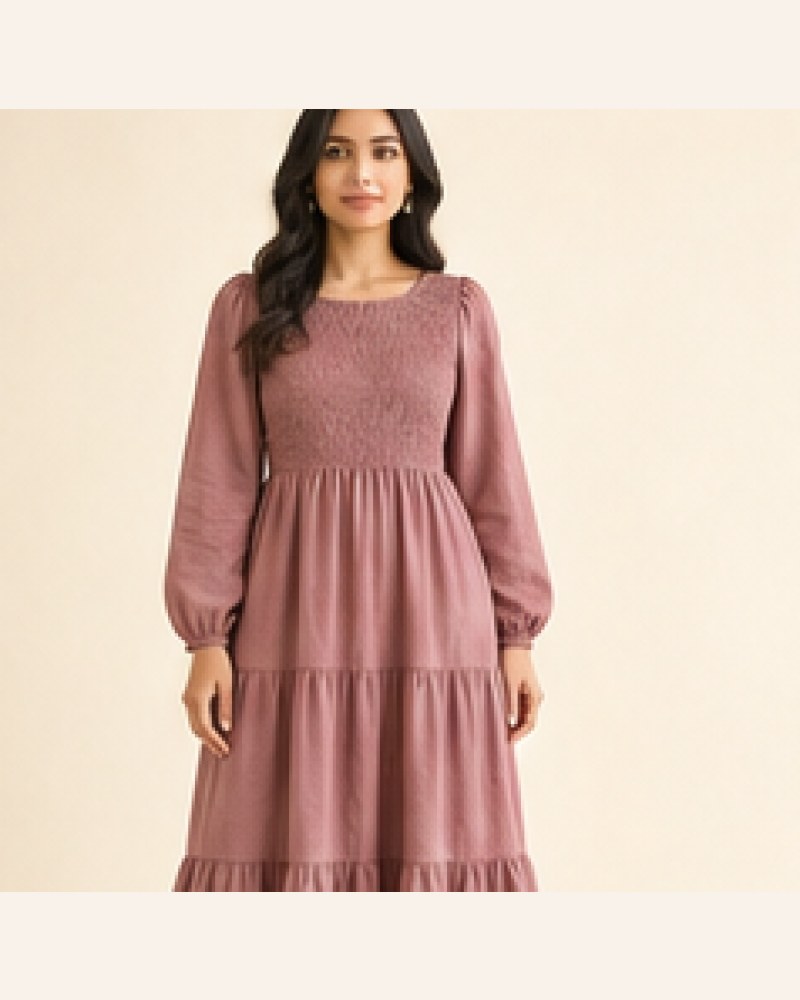 Meher Smocked Dress — image 3