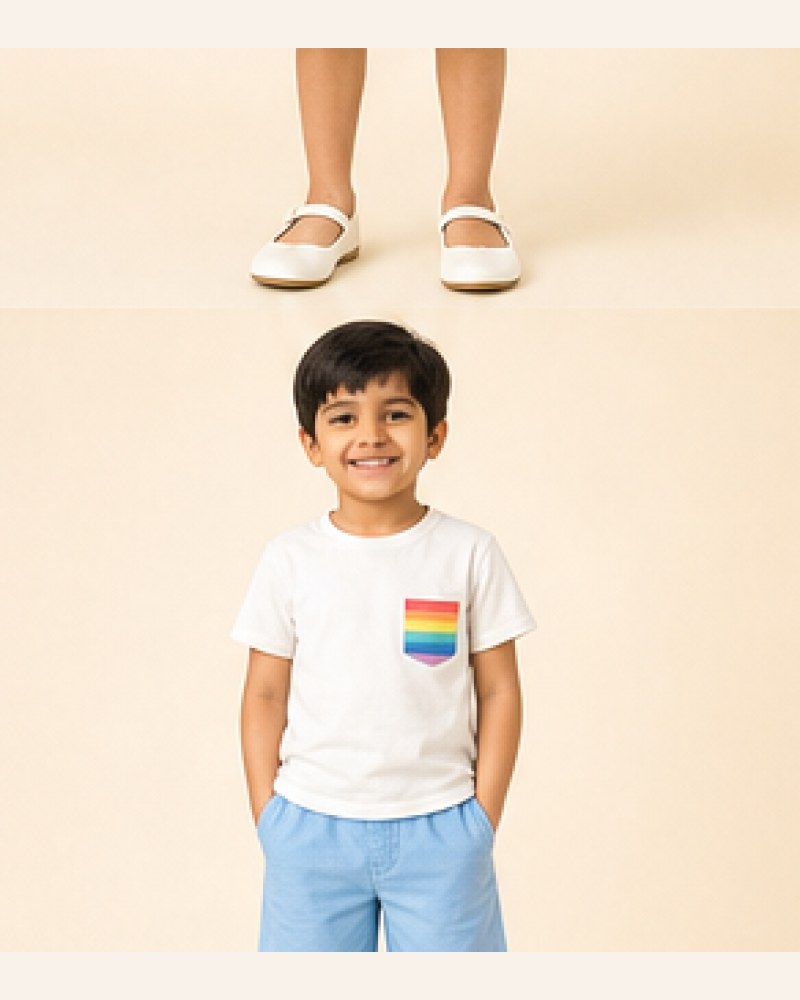 Rainbow Pocket Tee — image 2