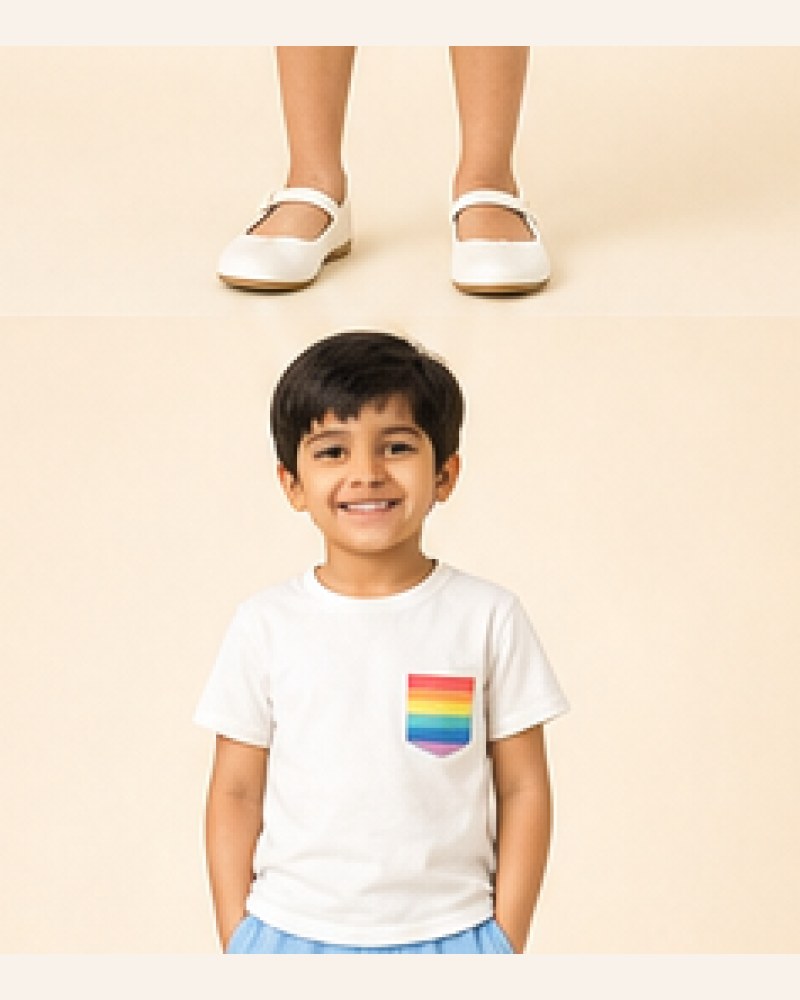 Rainbow Pocket Tee — image 3