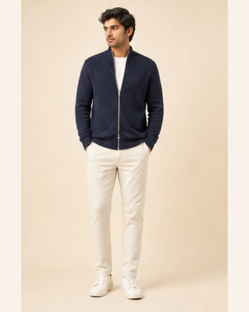 Rashid Zip Cardigan