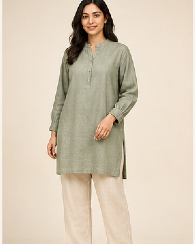 Rhea Linen Tunic — image 2