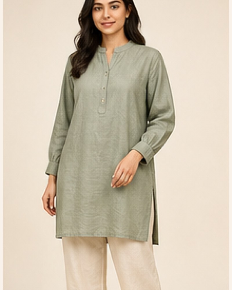 Rhea Linen Tunic — image 3