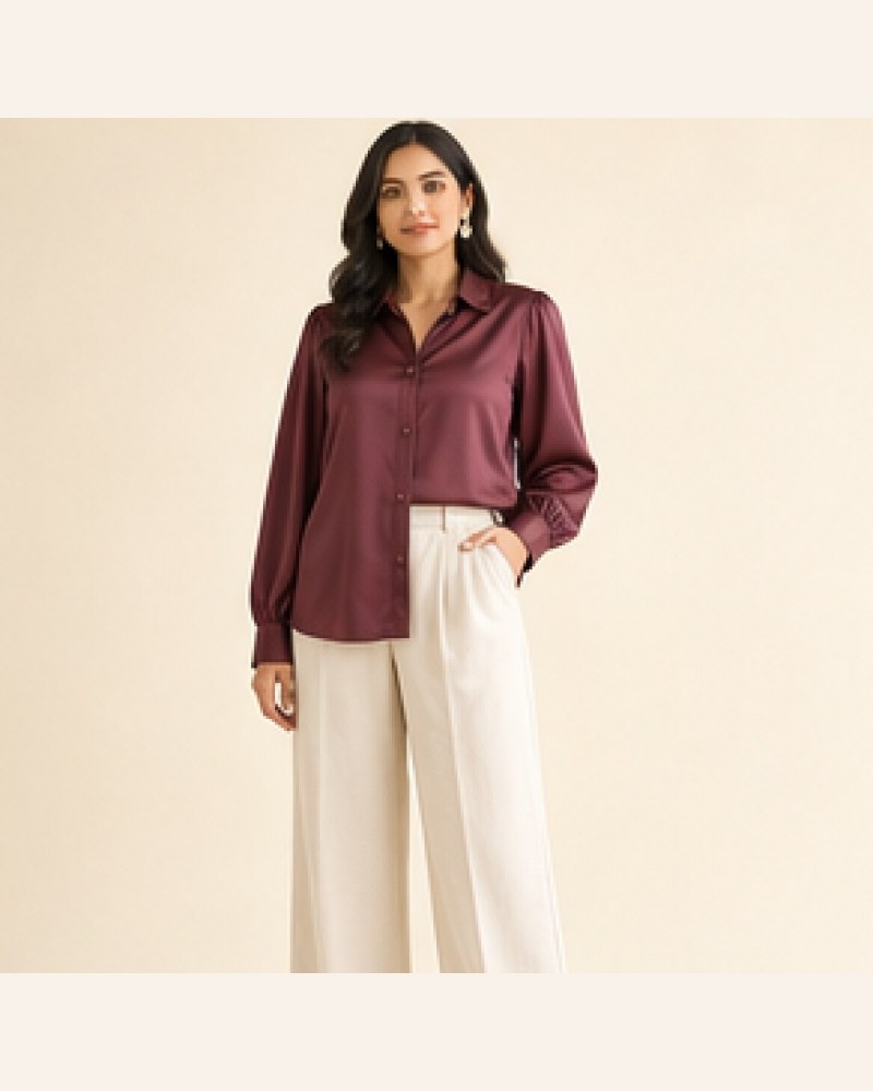 Zoya Satin Blouse — image 2