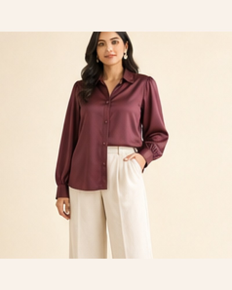 Zoya Satin Blouse — image 3
